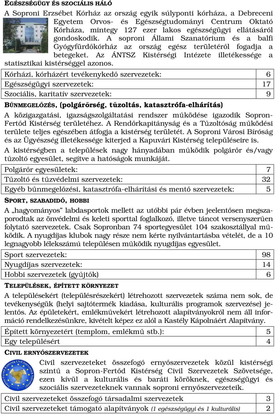 Az ÁNTSZ Kistérségi Intézete illetékessége a statisztikai kistérséggel azonos.