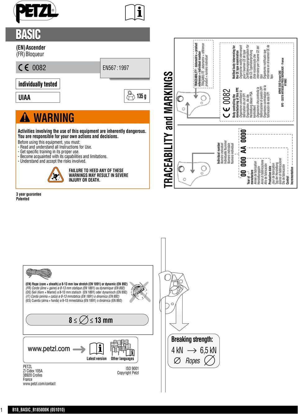 - Become acquainted with its capabilities and limitations. - Understand and accept the risks involved. FAILURE TO HEED ANY OF THESE WARNINGS MAY RESULT IN SEVERE INJURY OR DEATH.