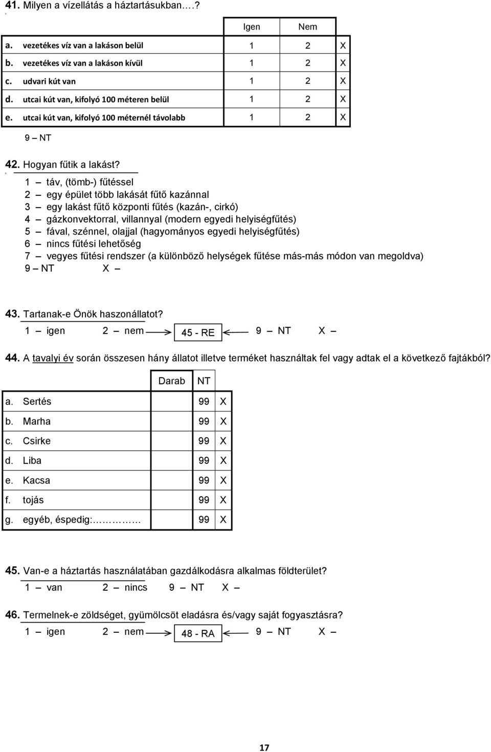 1 táv, (tömb-) fűtéssel 2 egy épület több lakását fűtő kazánnal 3 egy lakást fűtő központi fűtés (kazán-, cirkó) 4 gázkonvektorral, villannyal (modern egyedi helyiségfűtés) 5 fával, szénnel, olajjal