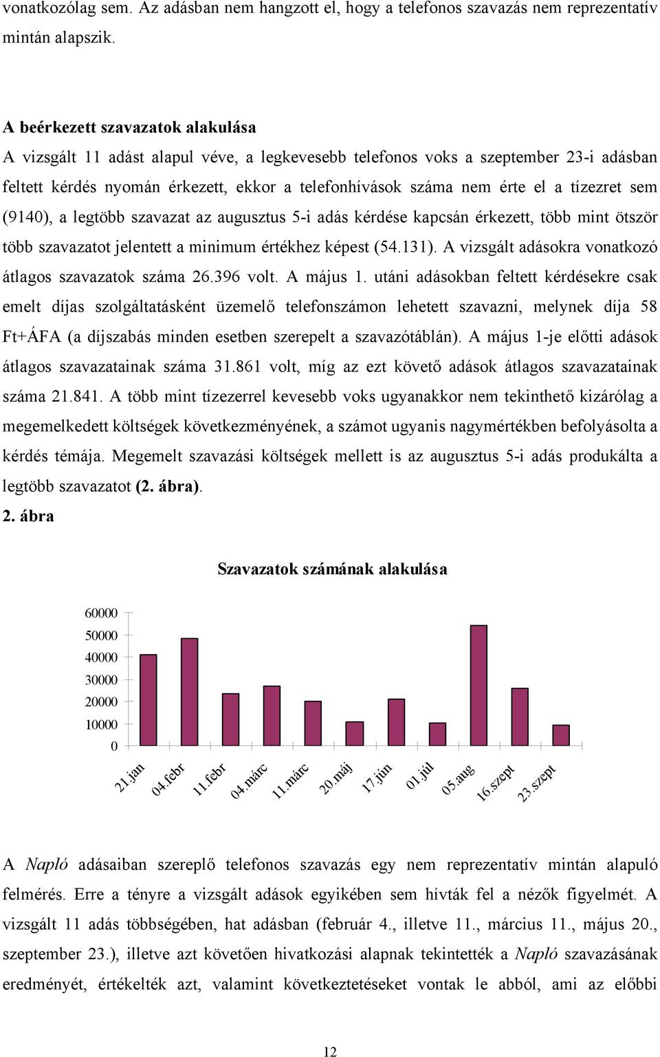 tízezret sem (9140), a legtöbb szavazat az augusztus 5-i adás kérdése kapcsán érkezett, több mint ötször több szavazatot jelentett a minimum értékhez képest (54.131).