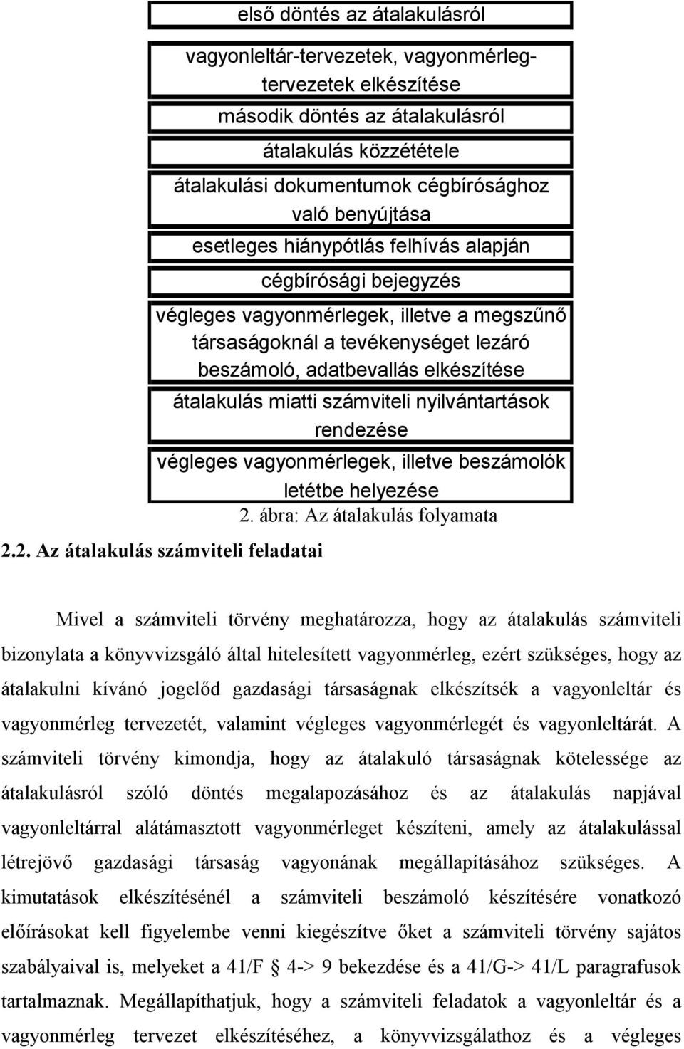 2. Az átalakulás számviteli feladatai els" döntés az átalakulásról vagyonleltár-tervezetek, vagyonmérlegtervezetek elkészítése második döntés az átalakulásról átalakulás közzététele átalakulási