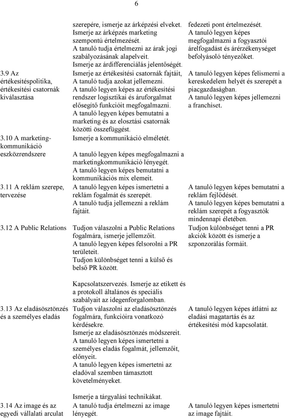 Ismerje az értékesítési csatornák fajtáit, A tanuló tudja azokat jellemezni. A tanuló legyen képes az értékesítési rendszer logisztikai és áruforgalmat elősegítő funkcióit megfogalmazni.