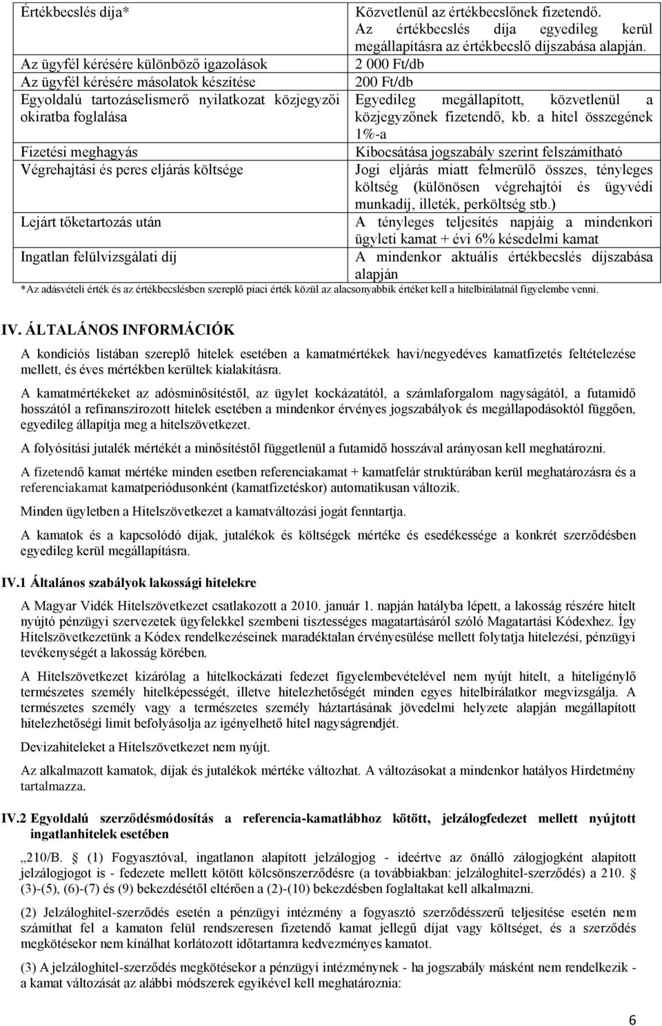 Az értékbecslés díja egyedileg kerül megállapításra az értékbecslő díjszabása alapján. 2 000 Ft/db 200 Ft/db Egyedileg megállapított, közvetlenül a közjegyzőnek fizetendő, kb.