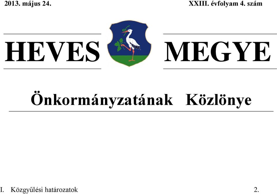 szám HEVES MEGYE