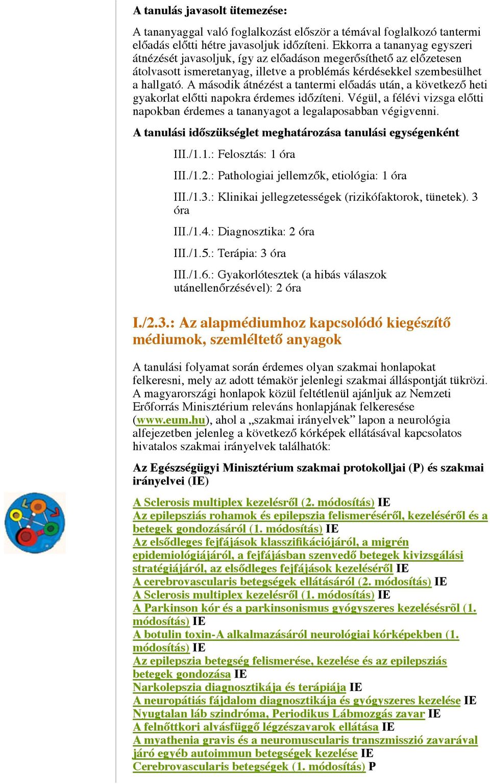 A második átnézést a tantermi előadás után, a következő heti gyakorlat előtti napokra érdemes időzíteni. Végül, a félévi vizsga előtti napokban érdemes a tananyagot a legalaposabban végigvenni.