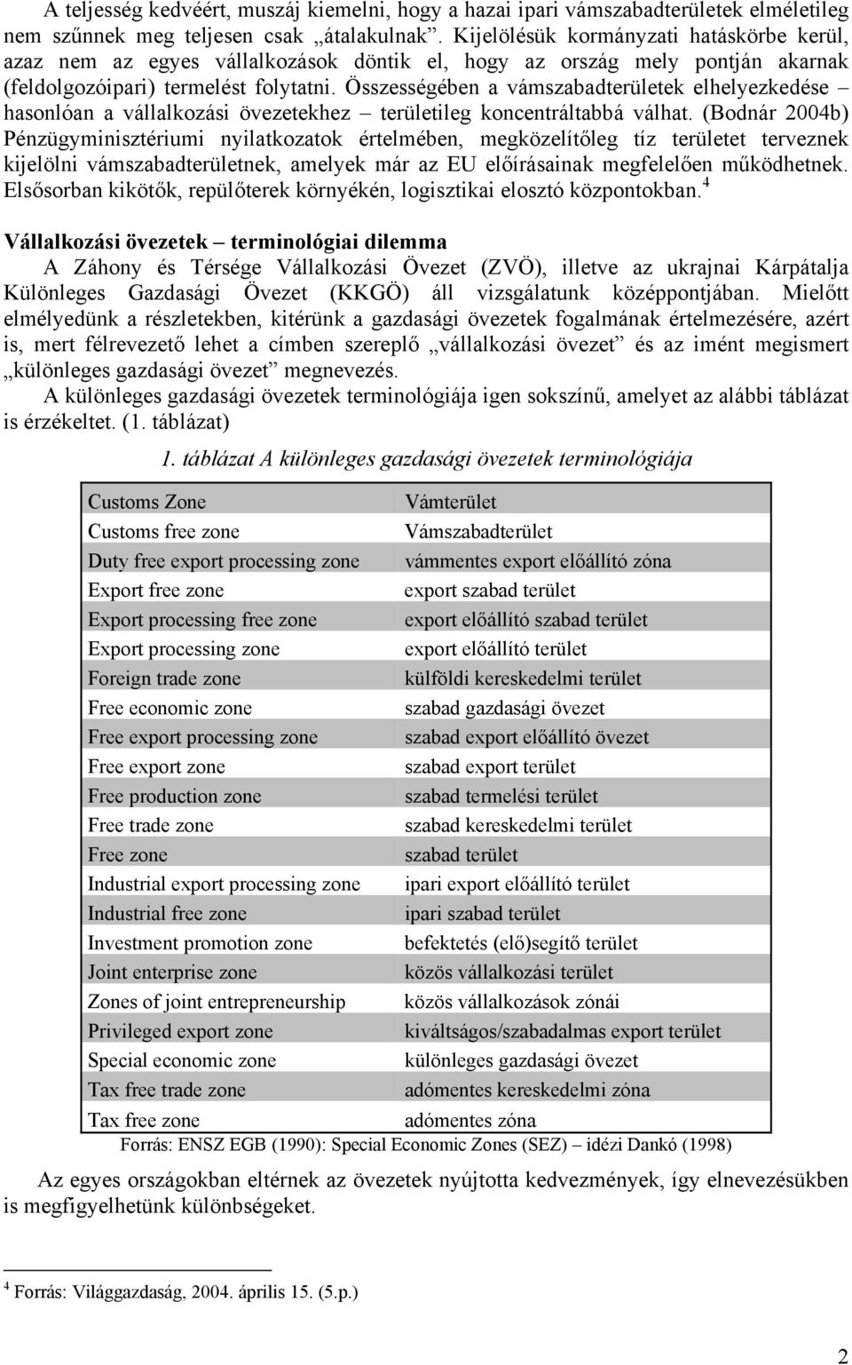 Összességében a vámszabadterületek elhelyezkedése hasonlóan a vállalkozási övezetekhez területileg koncentráltabbá válhat.