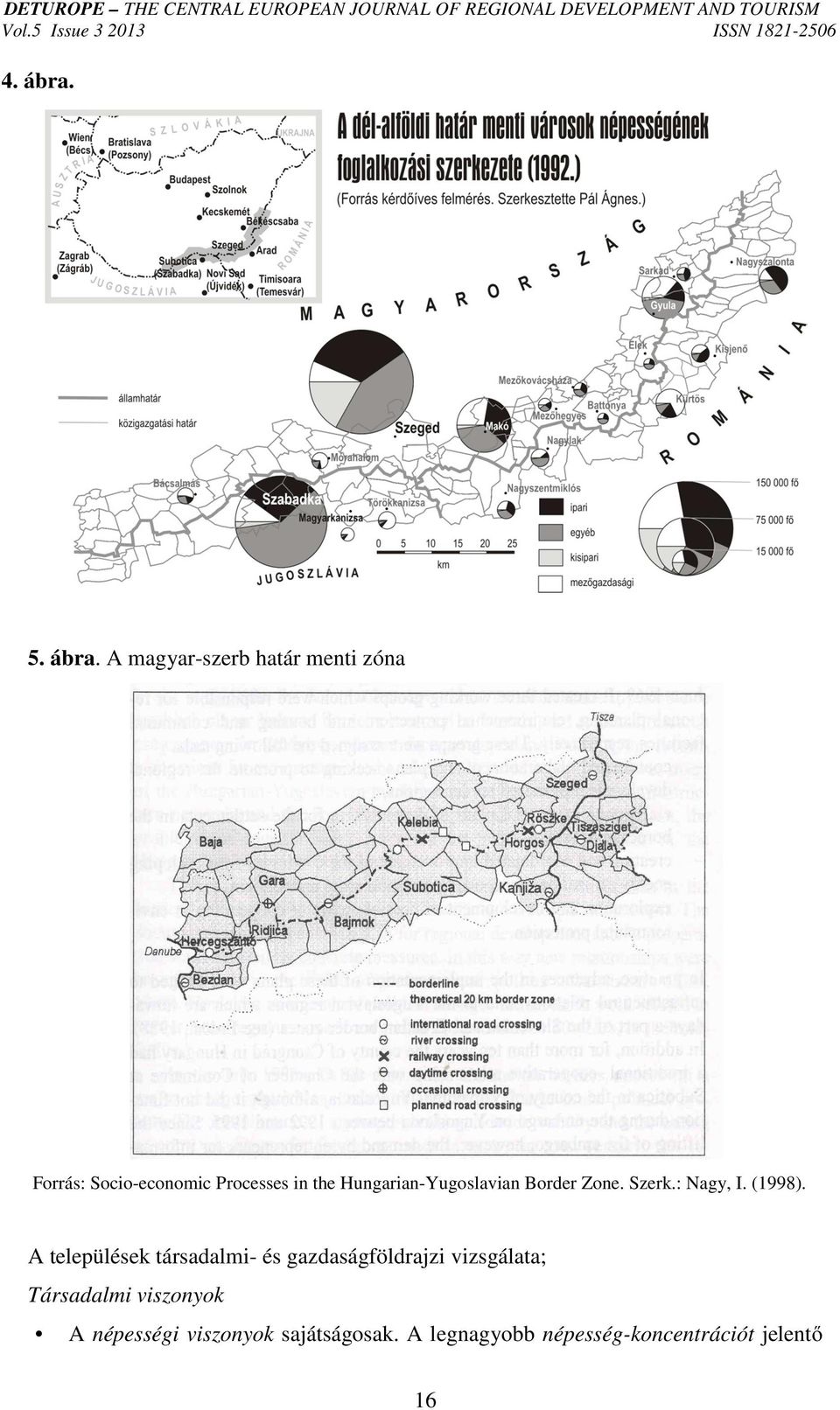 A magyar-szerb határ menti zóna Forrás: Socio-economic Processes in the