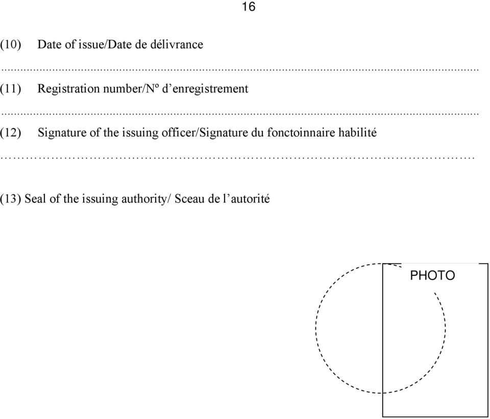 of the issuing officer/signature du fonctoinnaire