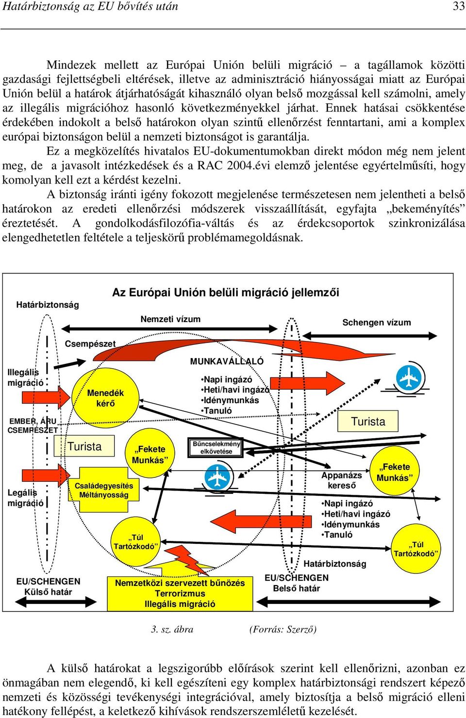 Ennek hatásai csökkentése érdekében indokolt a belsı határokon olyan szintő ellenırzést fenntartani, ami a komplex európai biztonságon belül a nemzeti biztonságot is garantálja.