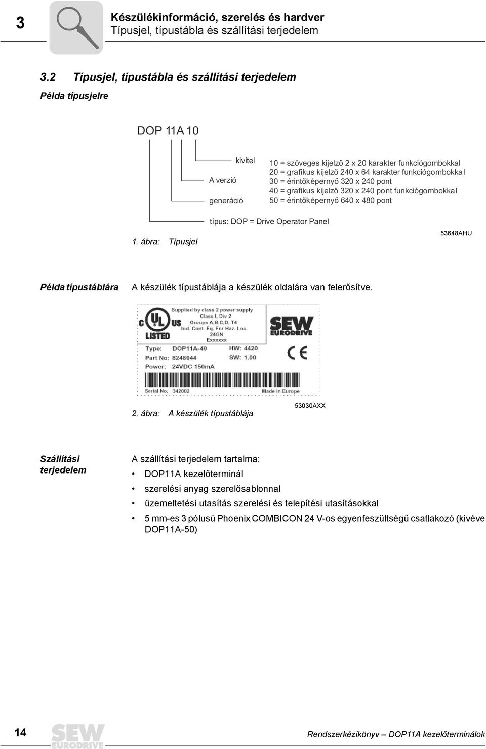 funkciógombokkal 3 = érintőképernyő 32 x 24 pont 4 = grafikus kijelző 32 x 24 pont funkciógombokkal 5 = érintőképernyő 64 x 48 pont 1.