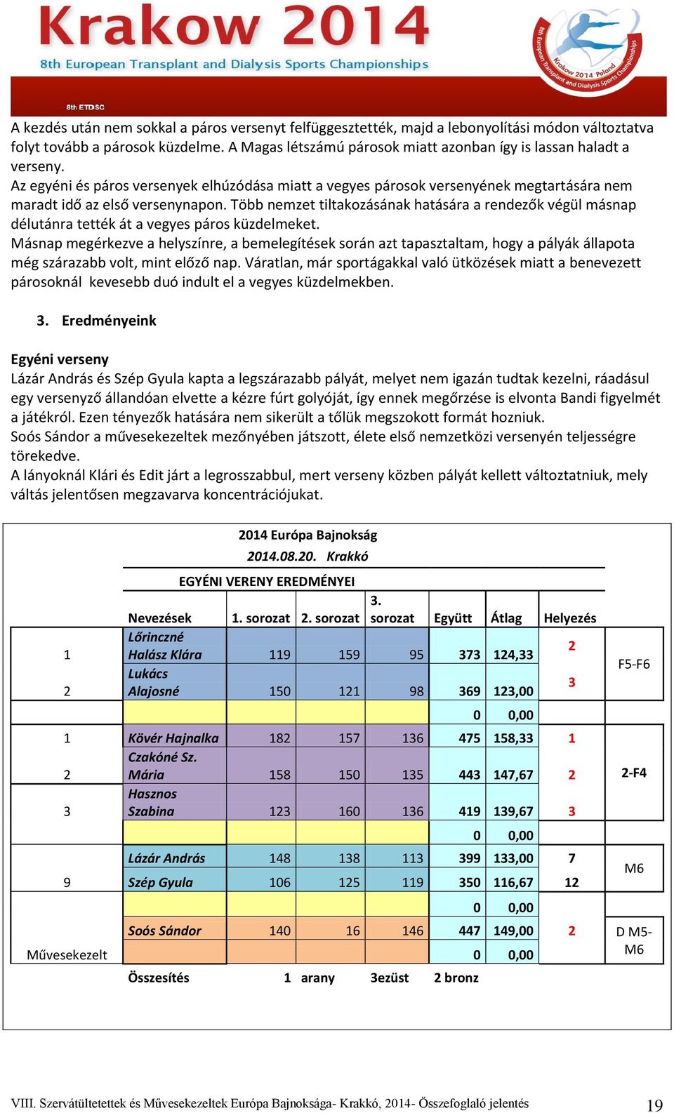 Több nemzet tiltakozásának hatására a rendezők végül másnap délutánra tették át a vegyes páros küzdelmeket.