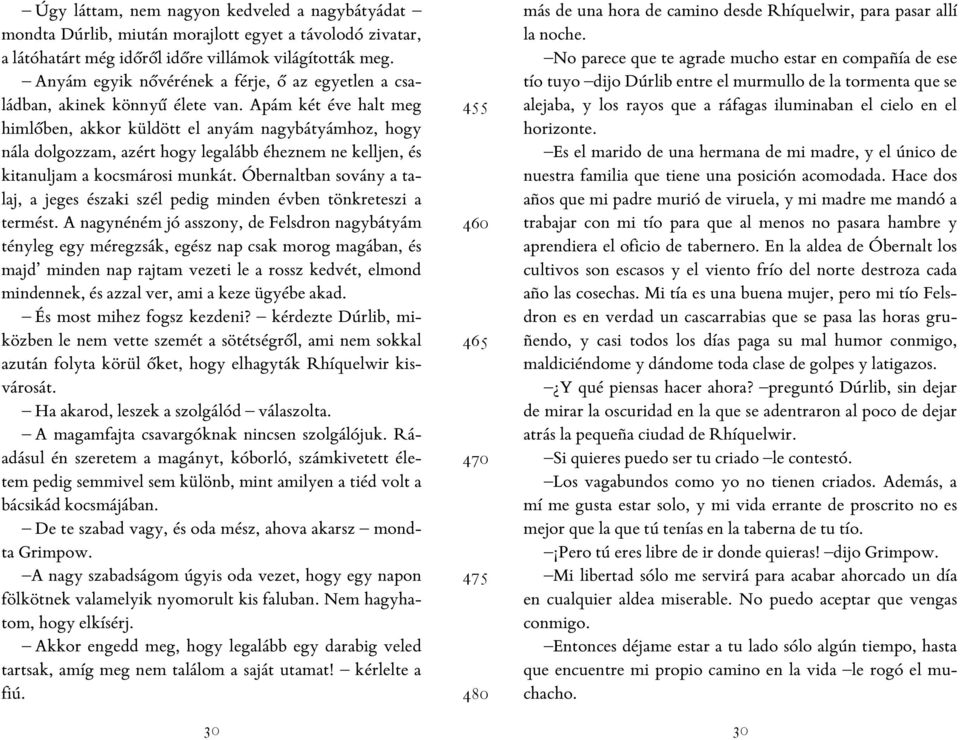 Apám két éve halt meg himlőben, akkor küldött el anyám nagybátyámhoz, hogy nála dolgozzam, azért hogy legalább éheznem ne kelljen, és kitanuljam a kocsmárosi munkát.