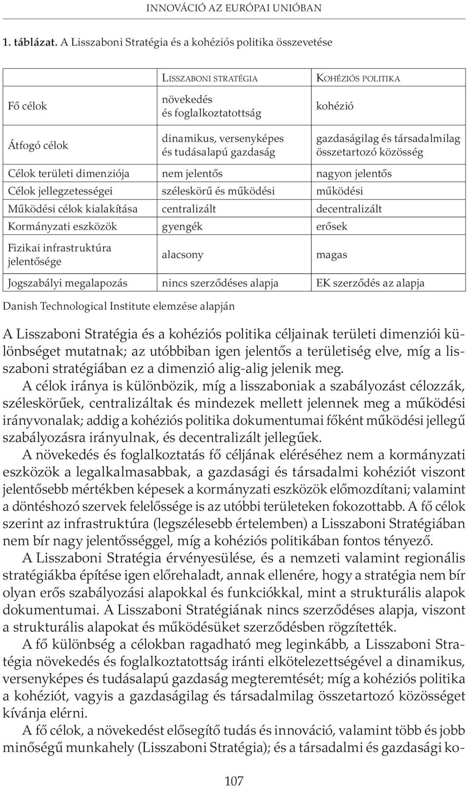 gazdaság 107 gazdaságilag és társadalmilag összetartozó közösség Célok területi dimenziója nem jelentõs nagyon jelentõs Célok jellegzetességei széleskörû és mûködési mûködési Mûködési célok