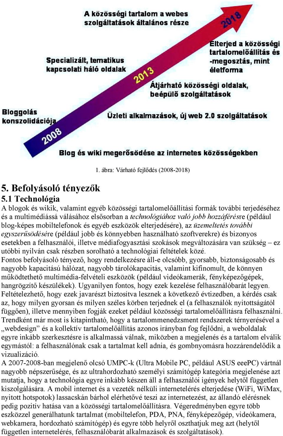 blog-képes mobiltelefonok és egyéb eszközök elterjedésére), az üzemeltetés további egyszerűsödésére (például jobb és könnyebben használható szoftverekre) és bizonyos esetekben a felhasználói, illetve