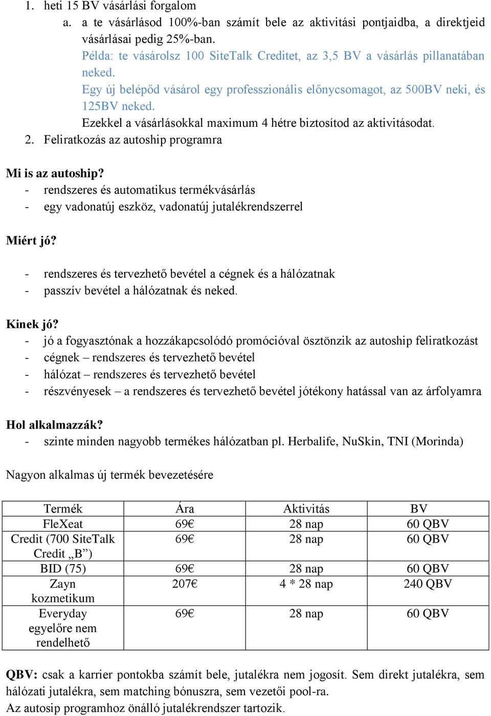 Ezekkel a vásárlásokkal maximum 4 hétre biztosítod az aktivitásodat. 2. Feliratkozás az autoship programra Mi is az autoship?