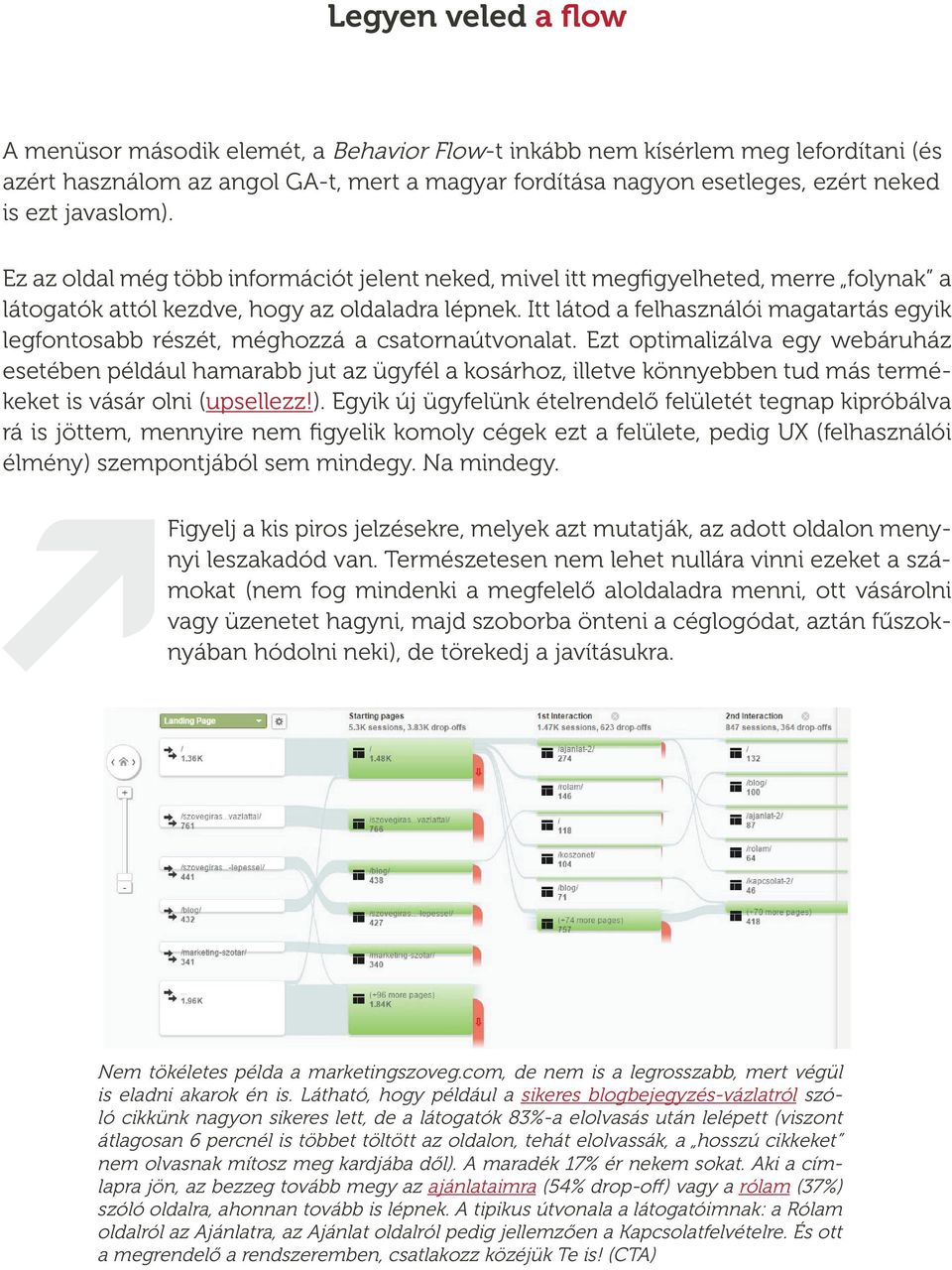 Itt látod a felhasználói magatartás egyik legfontosabb részét, méghozzá a csatornaútvonalat.