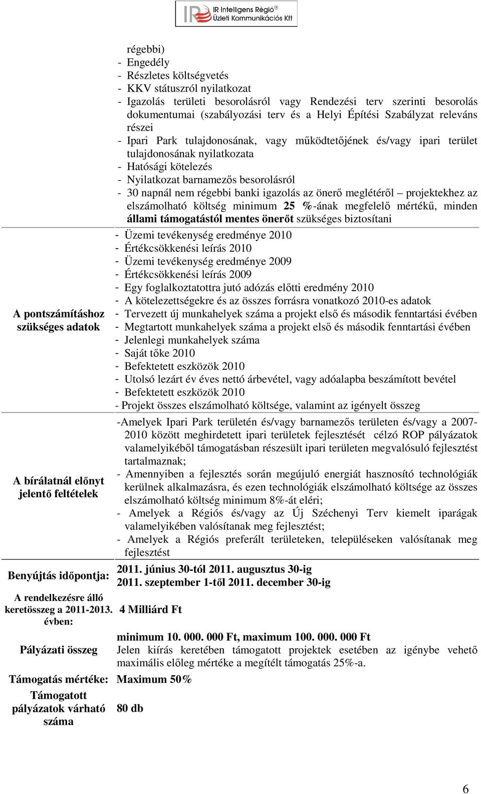 nyilatkozata - Hatósági kötelezés - Nyilatkozat barnamezős besorolásról - 30 napnál nem régebbi banki igazolás az önerő meglétéről projektekhez az elszámolható költség minimum 25 %-ának megfelelő