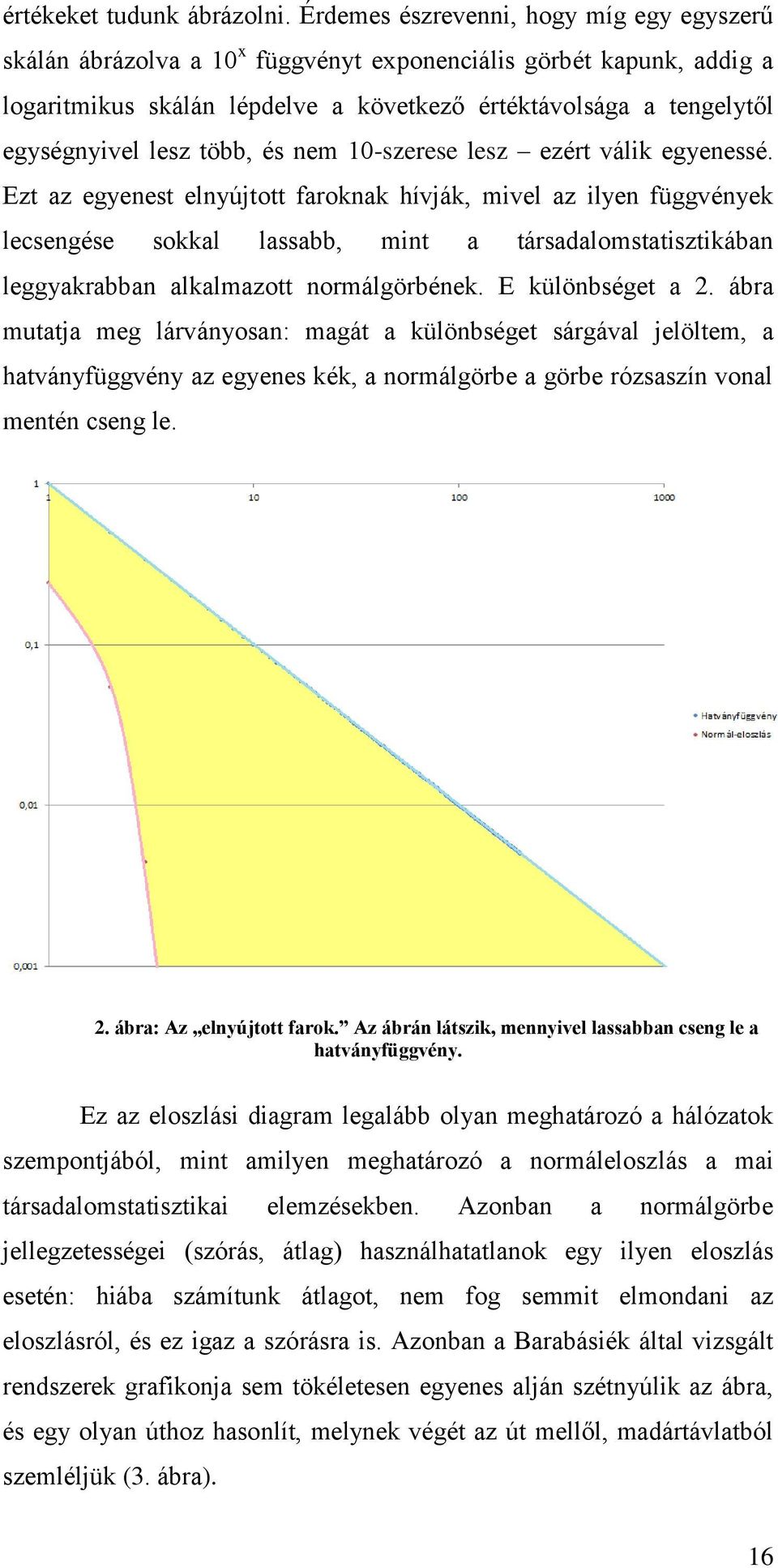 több, és nem 10-szerese lesz ezért válik egyenessé.