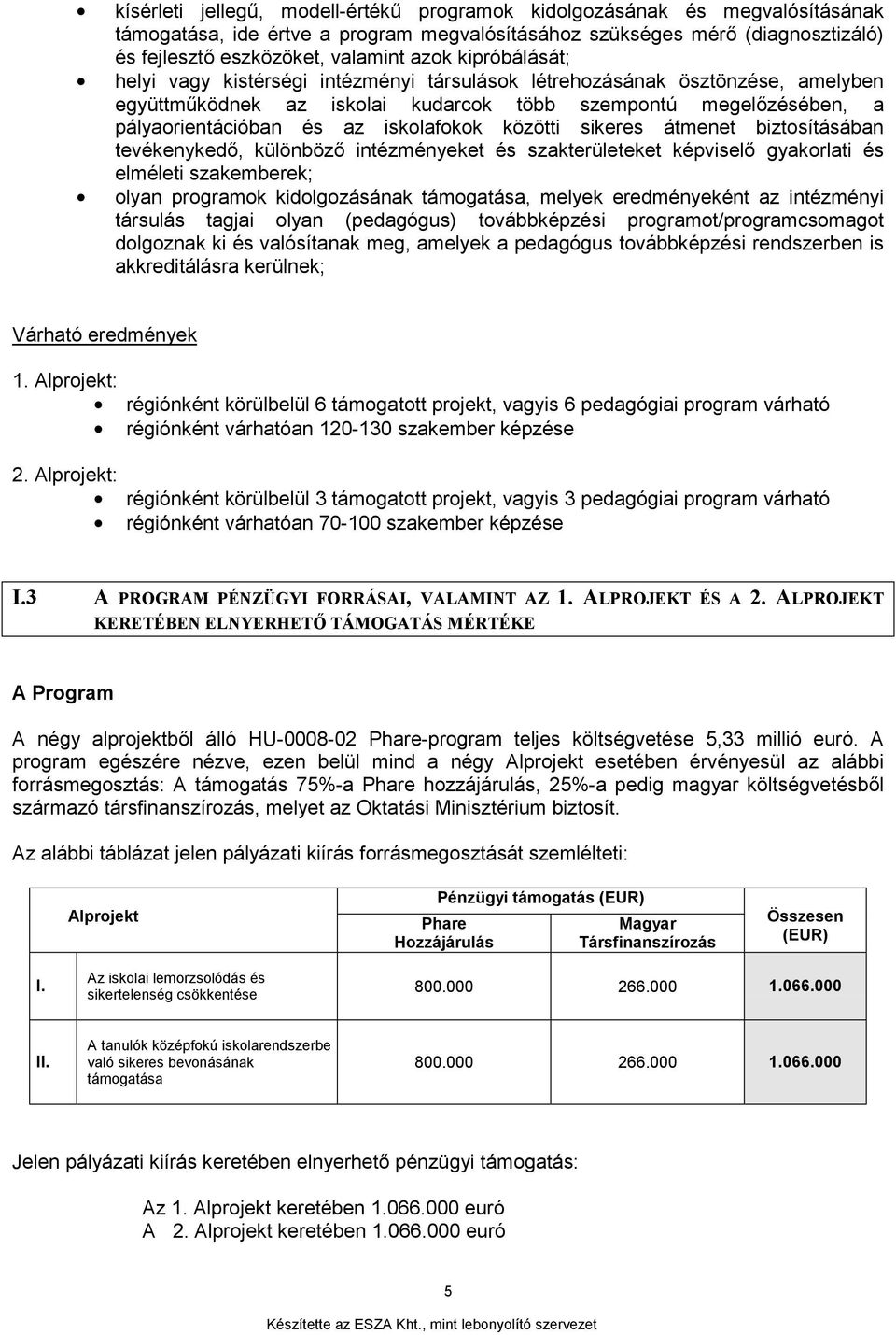 közötti sikeres átmenet biztosításában tevékenykedő, különböző intézményeket és szakterületeket képviselő gyakorlati és elméleti szakemberek; olyan programok kidolgozásának támogatása, melyek