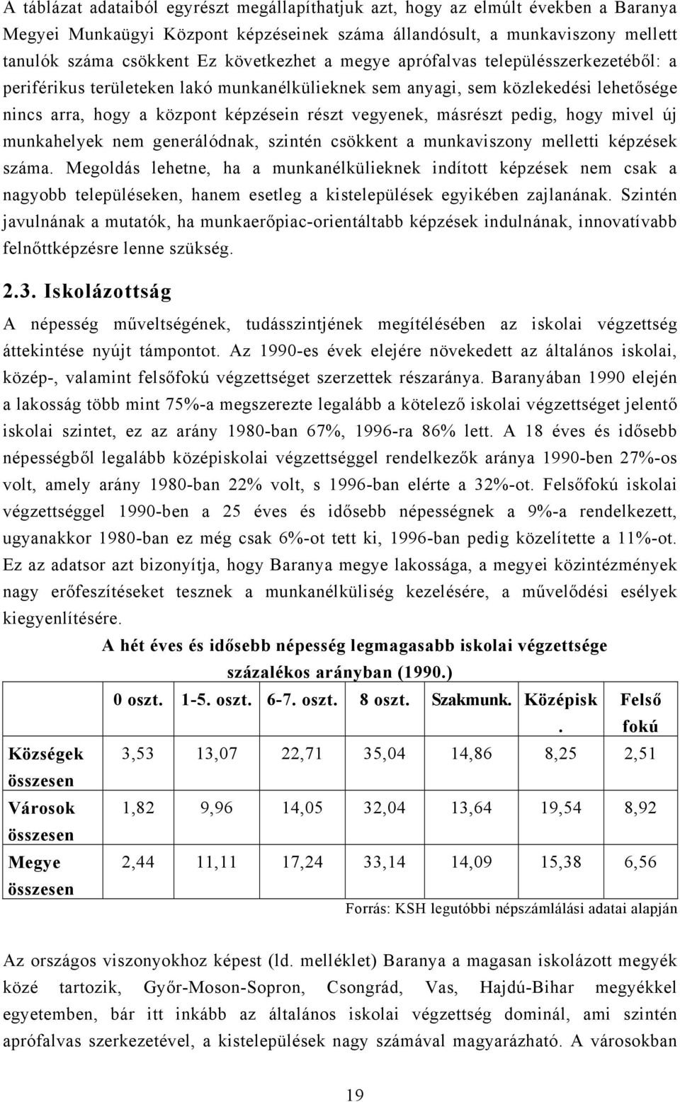 másrészt pedig, hogy mivel új munkahelyek nem generálódnak, szintén csökkent a munkaviszony melletti képzések száma.