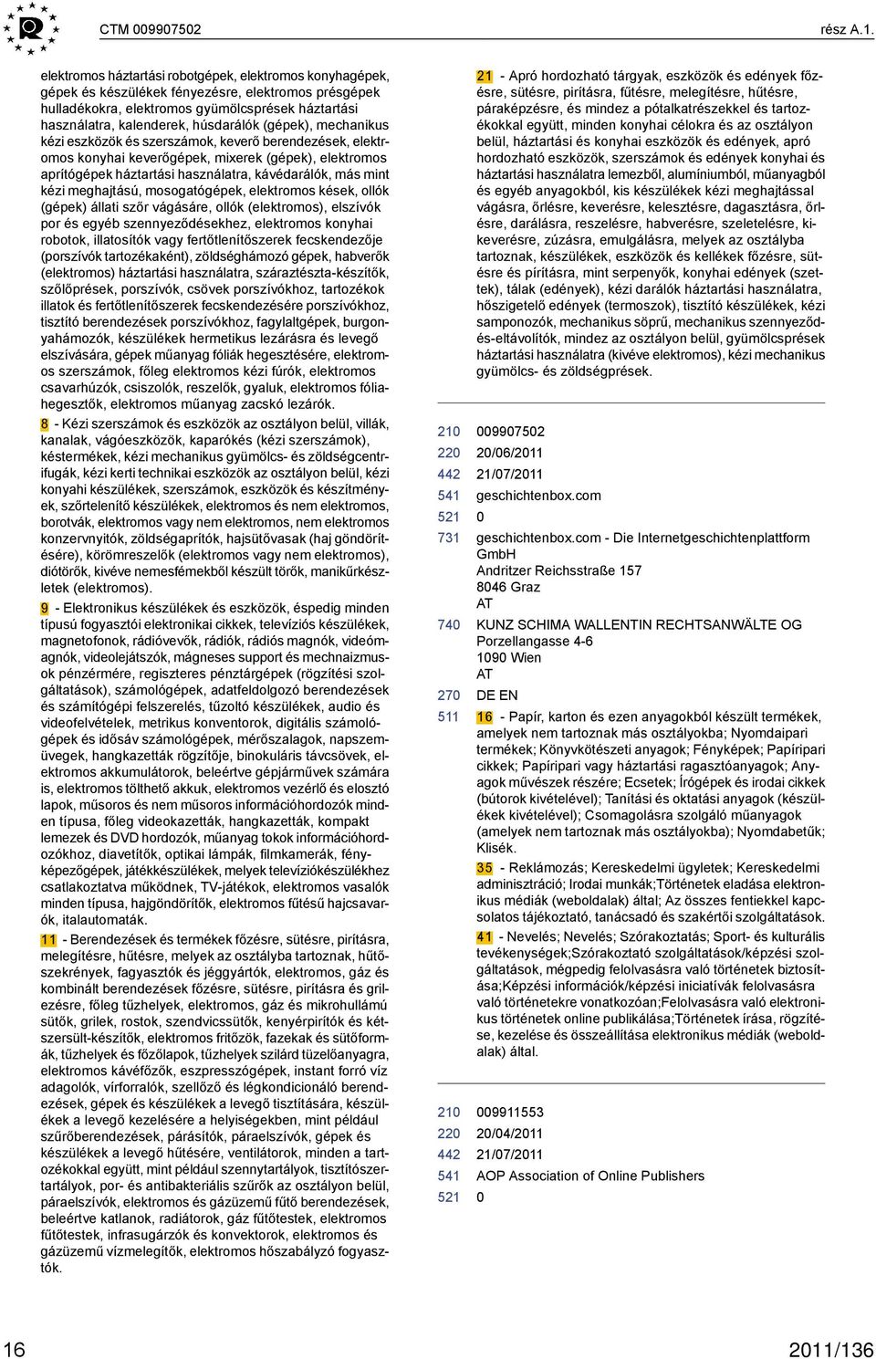 (gépek), mechanikus kézi eszközök és szerszámok, keverő berendezések, elektromos konyhai keverőgépek, mixerek (gépek), elektromos aprítógépek háztartási használatra, kávédarálók, más mint kézi