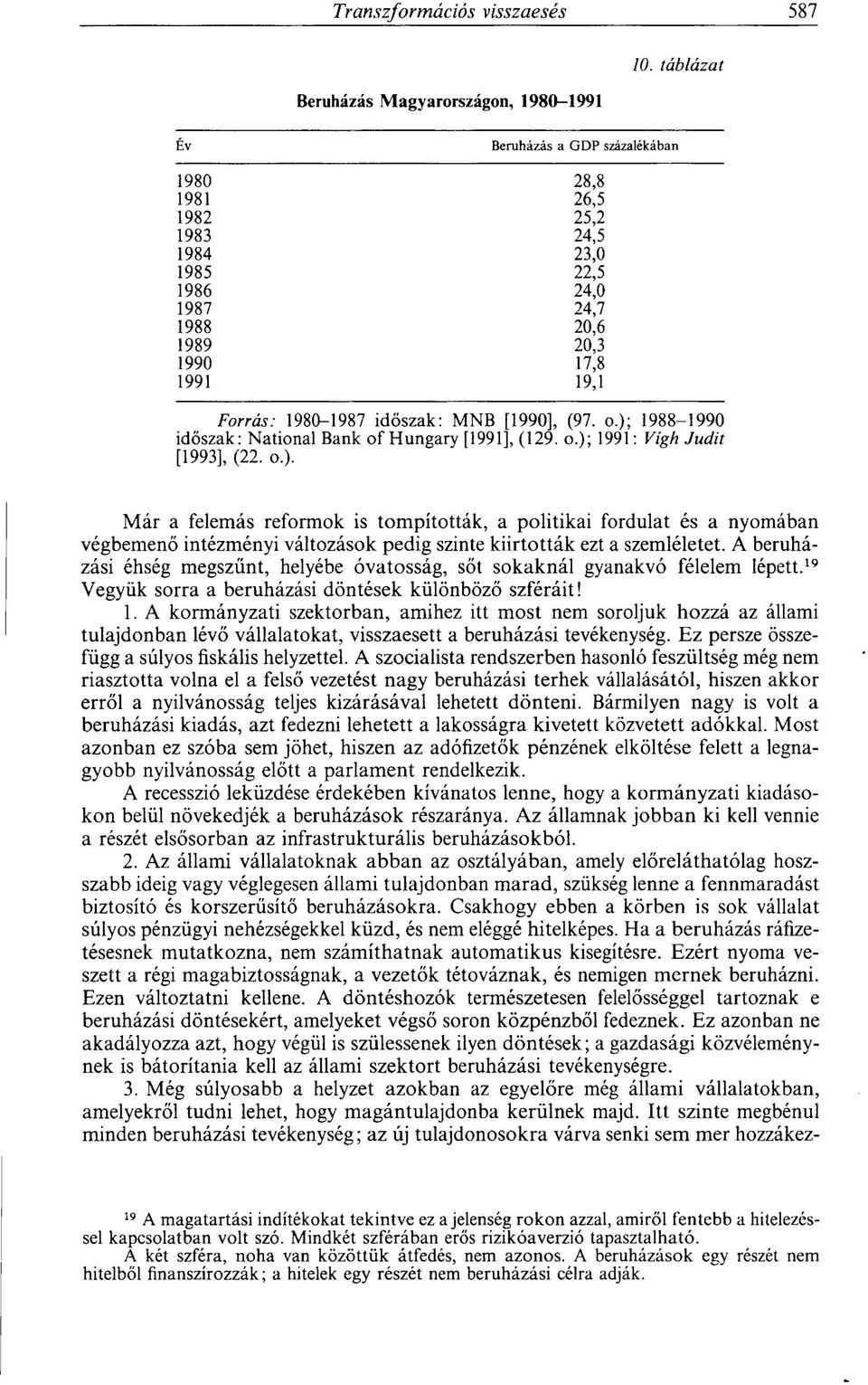 1988-1990 időszak: National Bank of Hungary [1991], (129. o.);