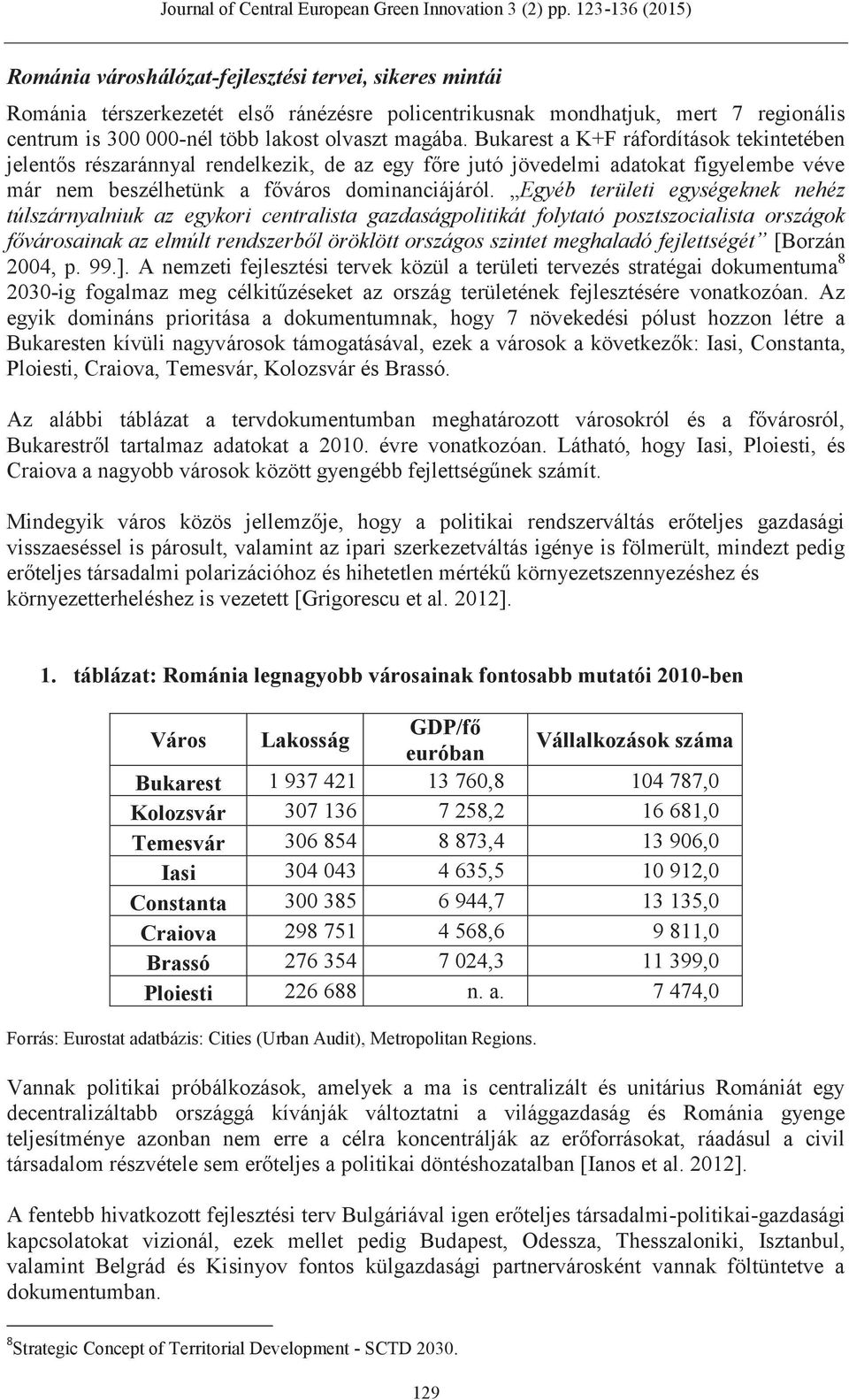 Egyéb területi egységeknek nehéz túlszárnyalniuk az egykori centralista gazdaságpolitikát folytató posztszocialista országok fővárosainak az elmúlt rendszerből öröklött országos szintet meghaladó