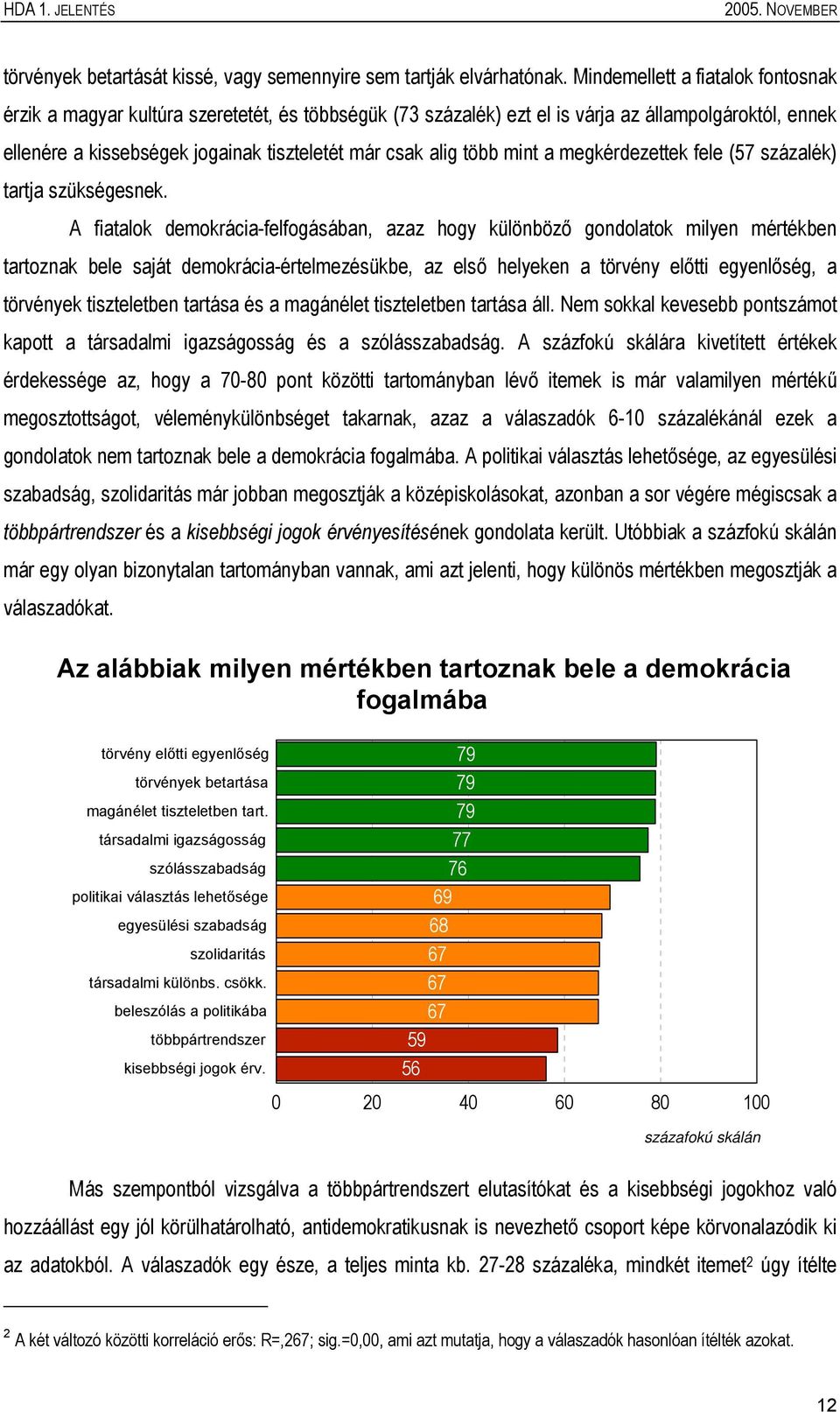 több mint a megkérdezettek fele (57 százalék) tartja szükségesnek.