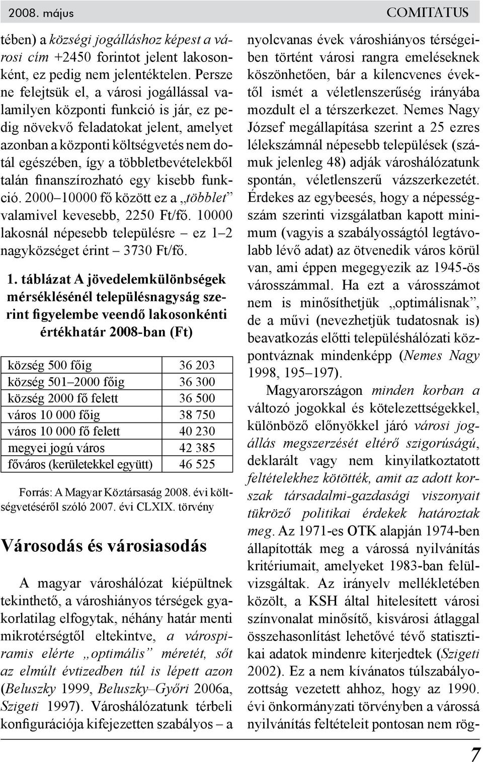 többletbevételekből talán finanszírozható egy kisebb funkció. 2000 10000 fő között ez a többlet valamivel kevesebb, 2250 Ft/fő.