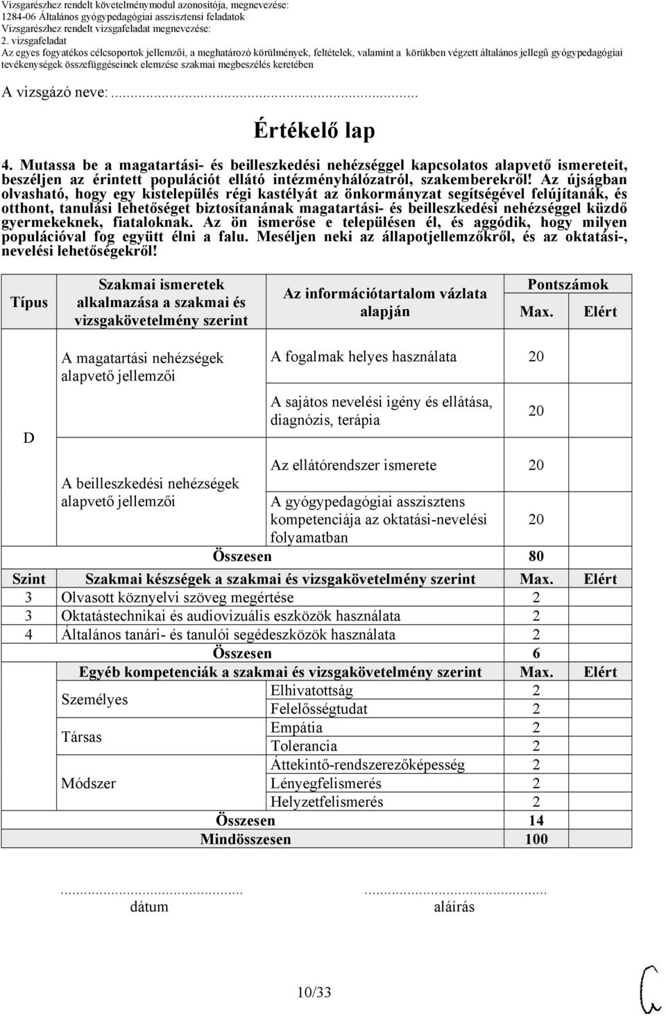 Az újságban olvasható, hogy egy kistelepülés régi kastélyát az önkormányzat segítségével felújítanák, és otthont, tanulási lehetőséget biztosítanának magatartási- és beilleszkedési nehézséggel küzdő