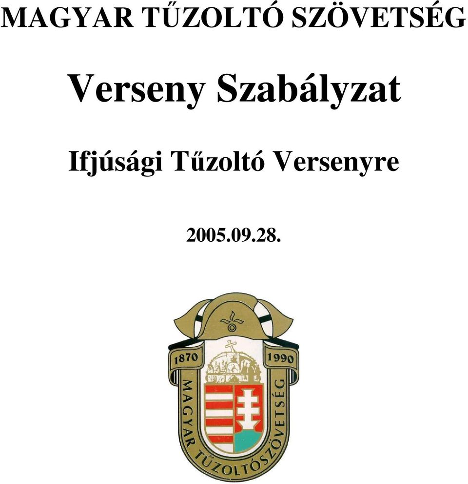 Szabályzat Ifjúsági