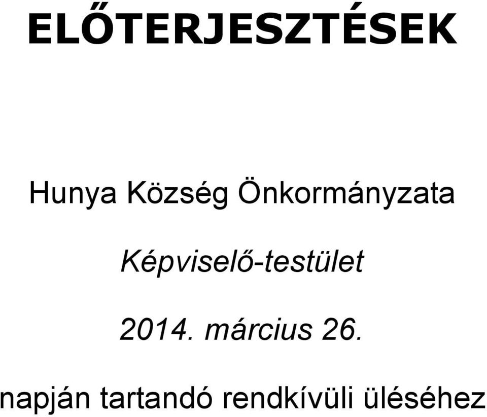 Képviselő-testület 2014.