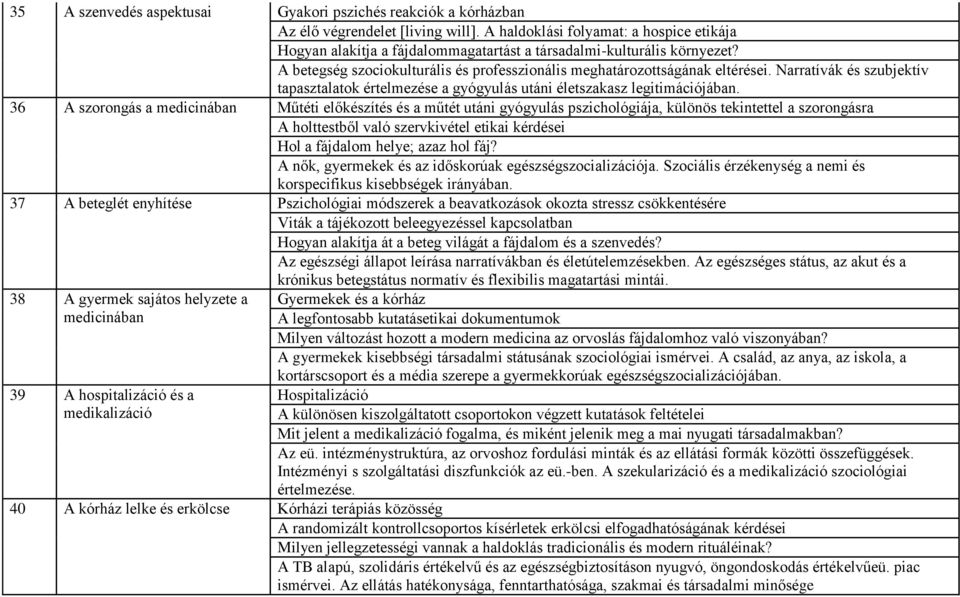 Narratívák és szubjektív tapasztalatok értelmezése a gyógyulás utáni életszakasz legitimációjában.