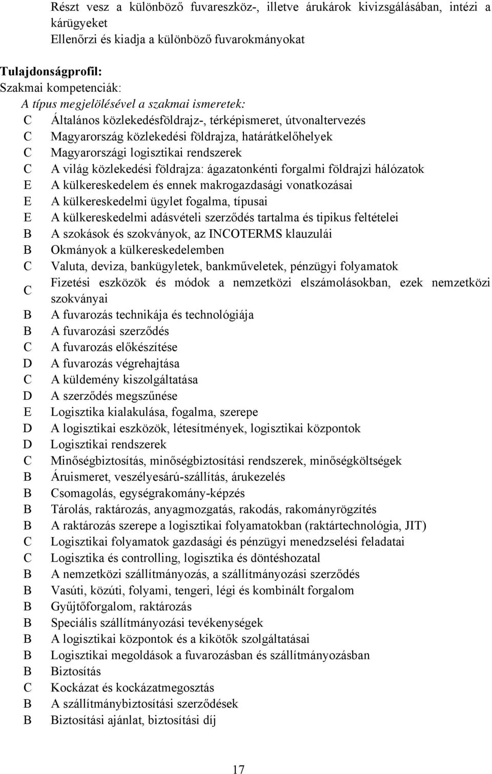 közlekedési földrajza: ágazatonkénti forgalmi földrajzi hálózatok E A külkereskedelem és ennek makrogazdasági vonatkozásai E A külkereskedelmi ügylet fogalma, típusai E A külkereskedelmi adásvételi