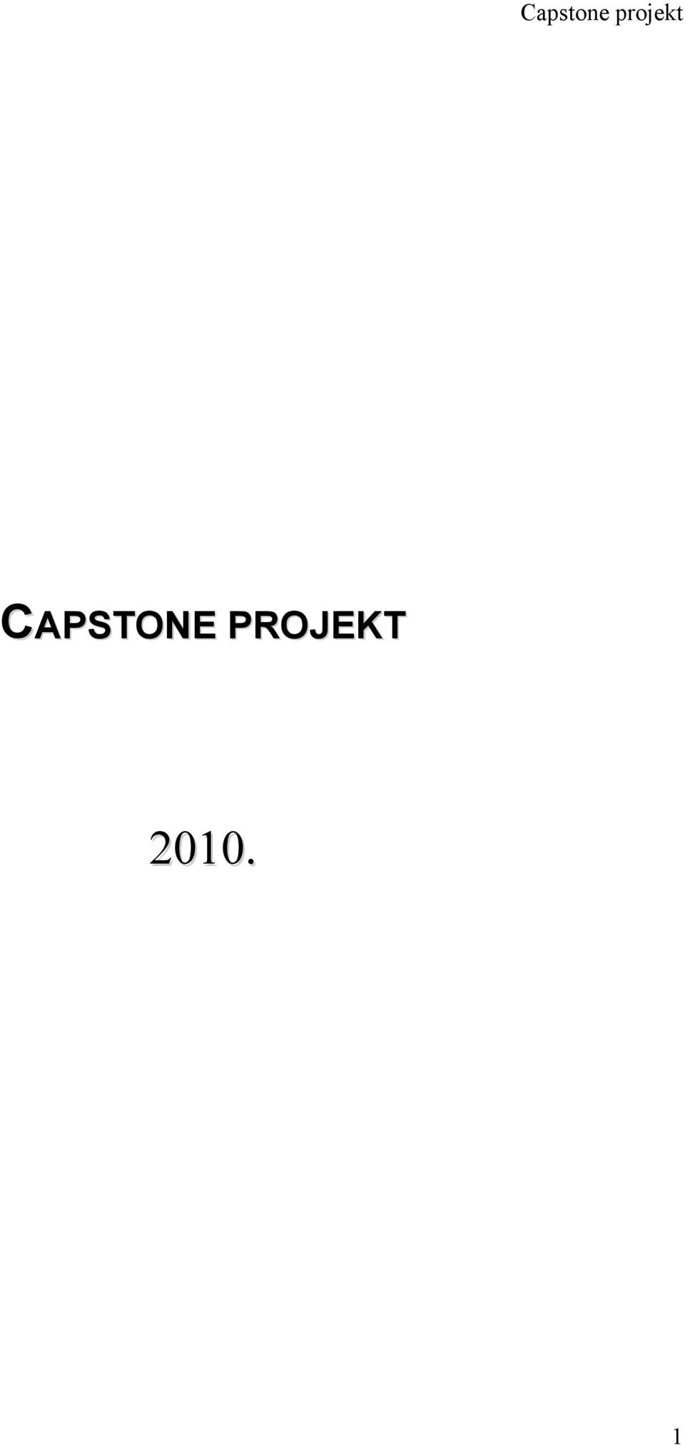 CAPSTONE