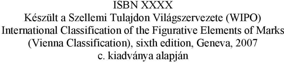 Classification of the Figurative Elements of