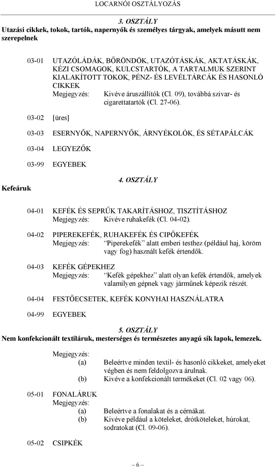 SZERINT KIALAKÍTOTT TOKOK, PÉNZ- ÉS LEVÉLTÁRCÁK ÉS HASONLÓ 03-02 [üres] CIKKEK Megjegyzés: Kivéve áruszállítók (Cl. 09), továbbá szivar- és cigarettatartók (Cl. 27-06).