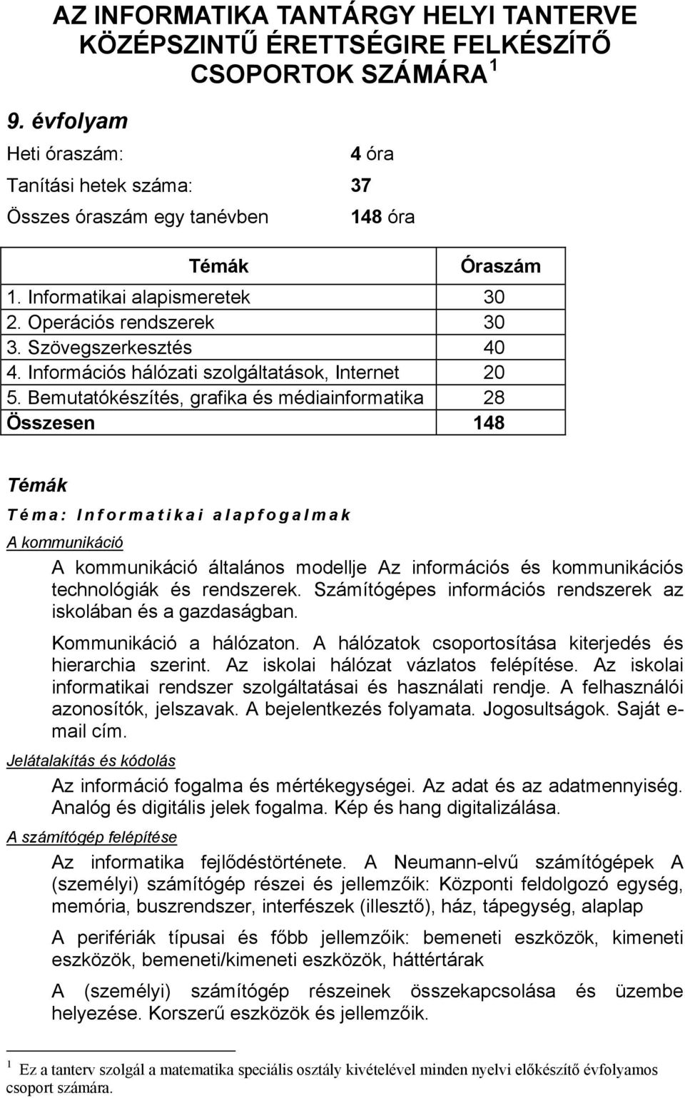 Információs hálózati szolgáltatások, Internet 20 5.