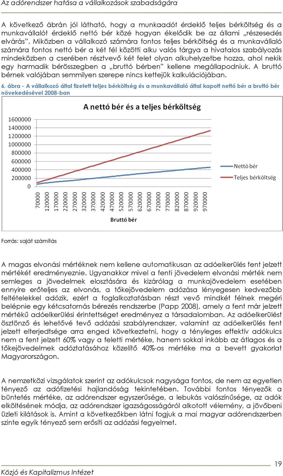 felet olyan alkuhelyzetbe hozza, ahol nekik egy harmadik bérösszegben a bruttó bérben kellene megállapodniuk. A bruttó bérnek valójában semmilyen szerepe nincs kettejük kalkulációjában. 6.