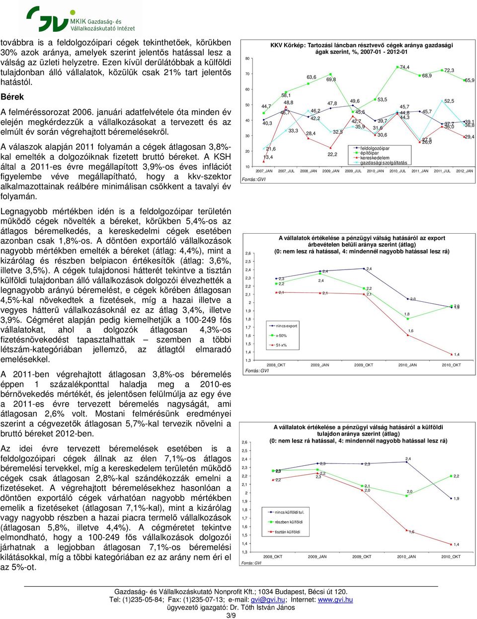 januári adatfelvétele óta minden év elején megkérdezzük a vállalkozásokat a tervezett és az elmúlt év során végrehajtott béremelésekről.