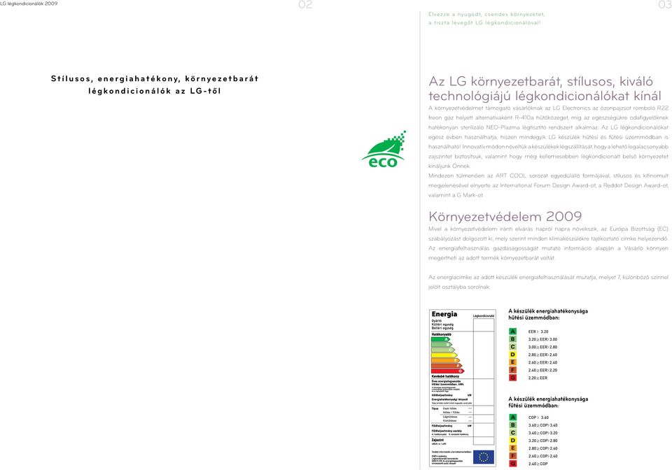 Electronics az ózonpajzsot romboló R22 freon gáz helyett alternatívaként R-410a hűtőközeget, míg az egészségükre odafigyelőknek hatékonyan sterilizáló NEO-Plazma légtisztító rendszert alkalmaz.