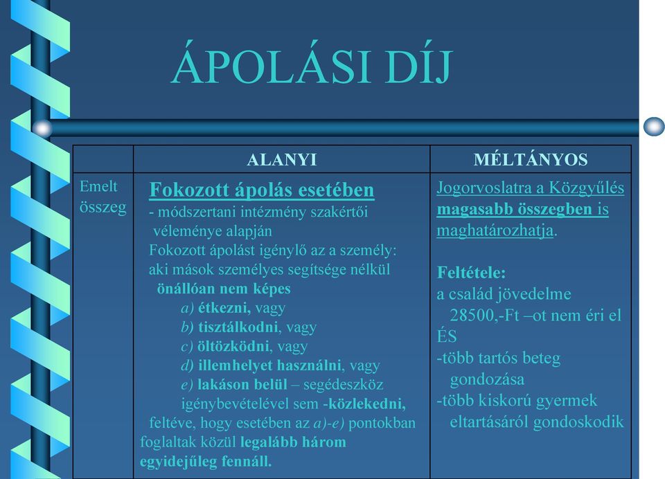 igénybevételével sem -közlekedni, feltéve, hogy esetében az a)-e) pontokban foglaltak közül legalább három egyidejűleg fennáll.