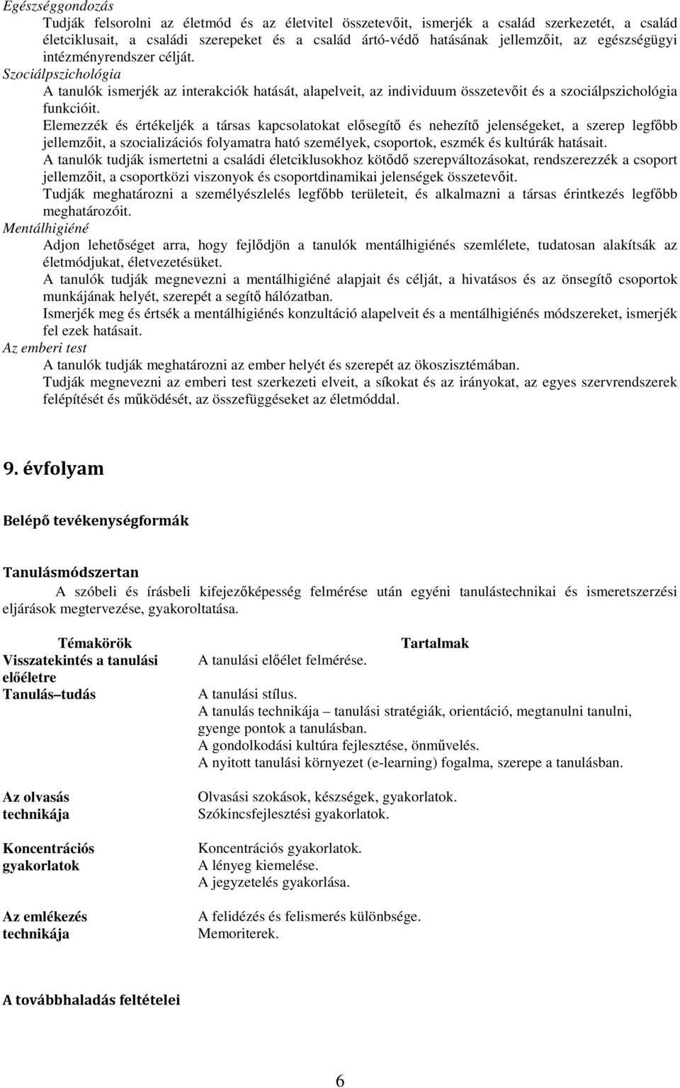 Elemezzék és értékeljék a társas kapcsolatokat elısegítı és nehezítı jelenségeket, a szerep legfıbb jellemzıit, a szocializációs folyamatra ható személyek, csoportok, eszmék és kultúrák hatásait.