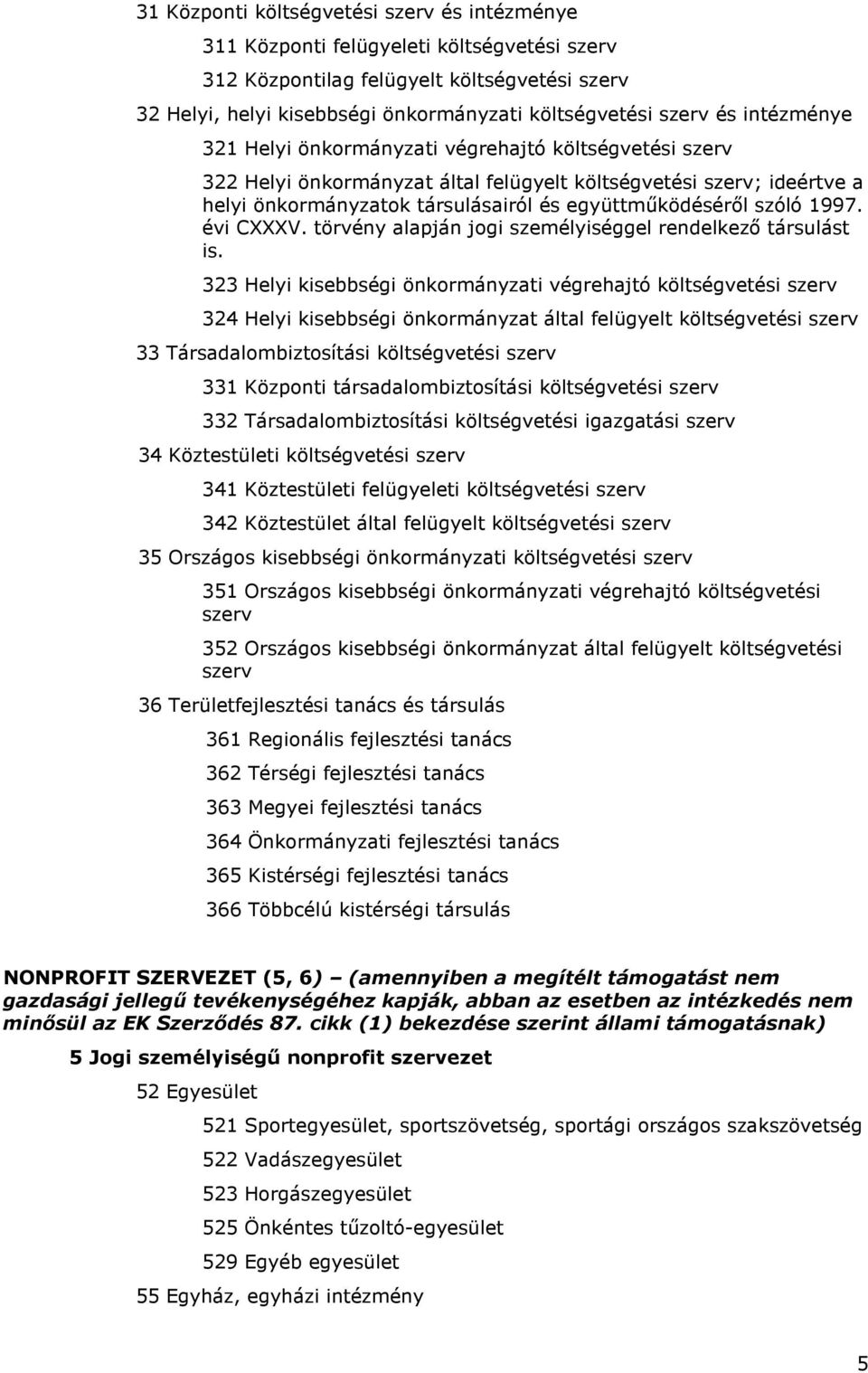 szóló 1997. évi CXXXV. törvény alapján jogi személyiséggel rendelkezı társulást is.