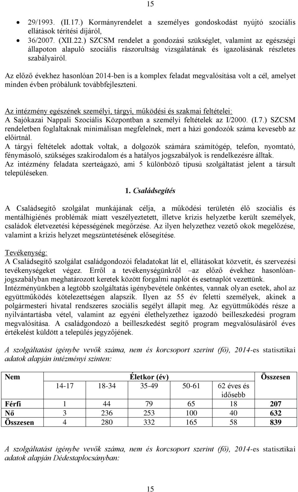 Az előző évekhez hasonlóan 2014-ben is a komplex feladat megvalósítása volt a cél, amelyet minden évben próbálunk továbbfejleszteni.