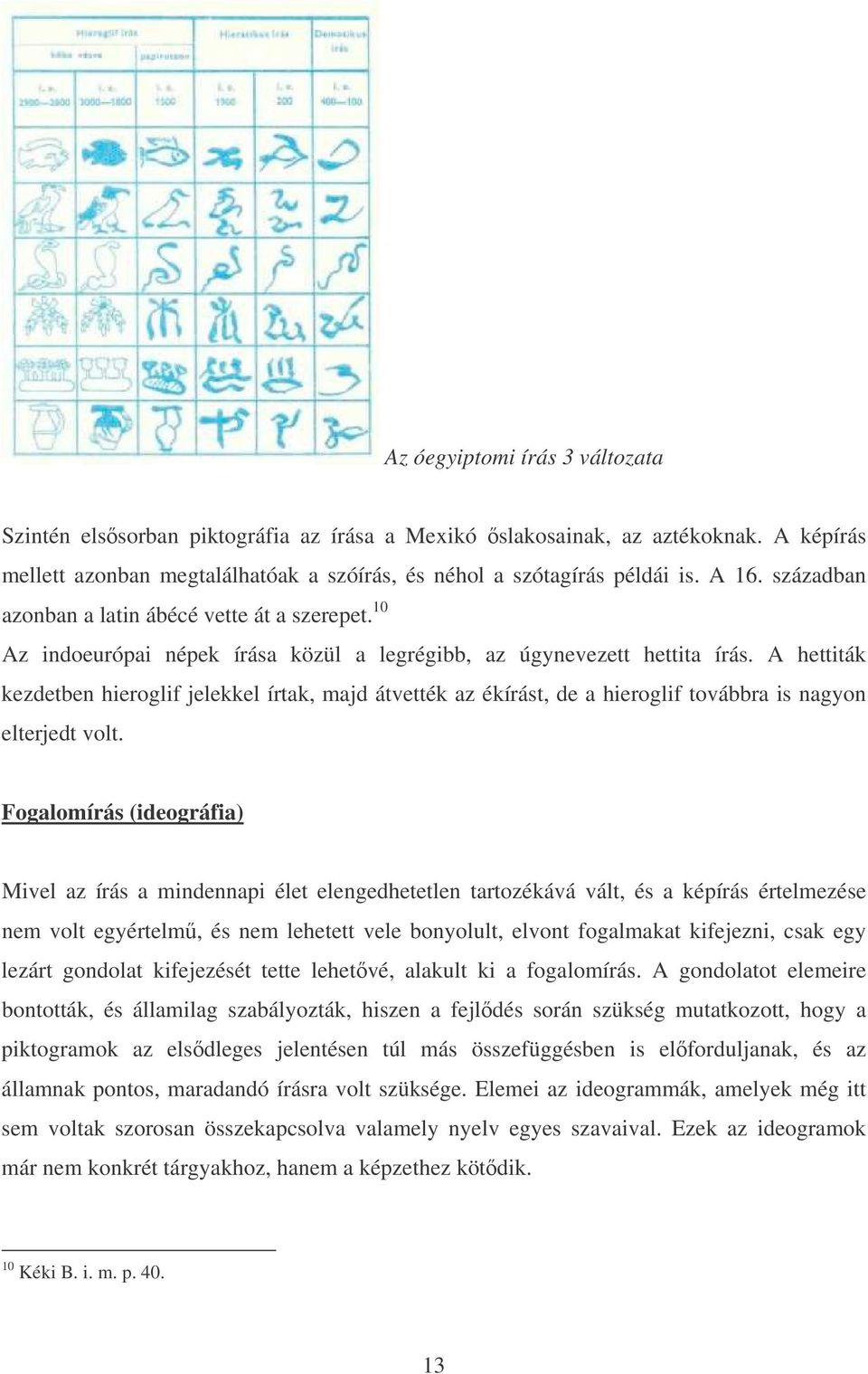 A hettiták kezdetben hieroglif jelekkel írtak, majd átvették az ékírást, de a hieroglif továbbra is nagyon elterjedt volt.
