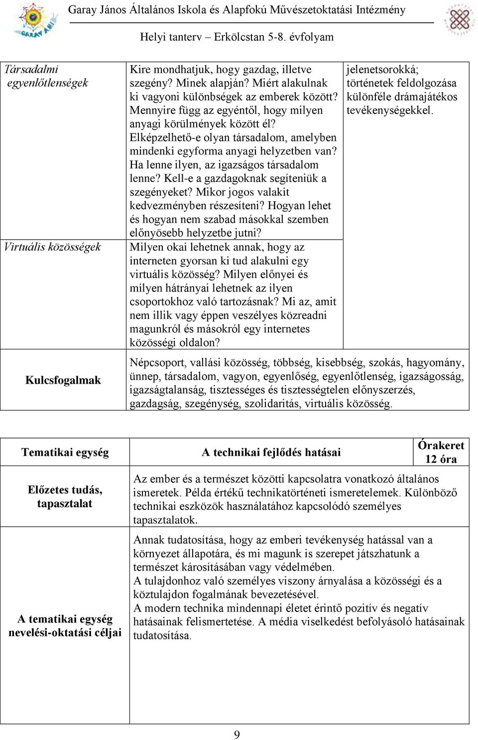 Kell-e a gazdagoknak segíteniük a szegényeket? Mikor jogos valakit kedvezményben részesíteni? Hogyan lehet és hogyan nem szabad másokkal szemben előnyösebb helyzetbe jutni?