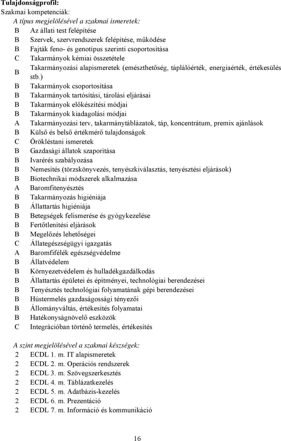 ) Takarmányok csoportosítása Takarmányok tartósítási, tárolási eljárásai Takarmányok előkészítési módjai Takarmányok kiadagolási módjai A Takarmányozási terv, takarmánytáblázatok, táp, koncentrátum,