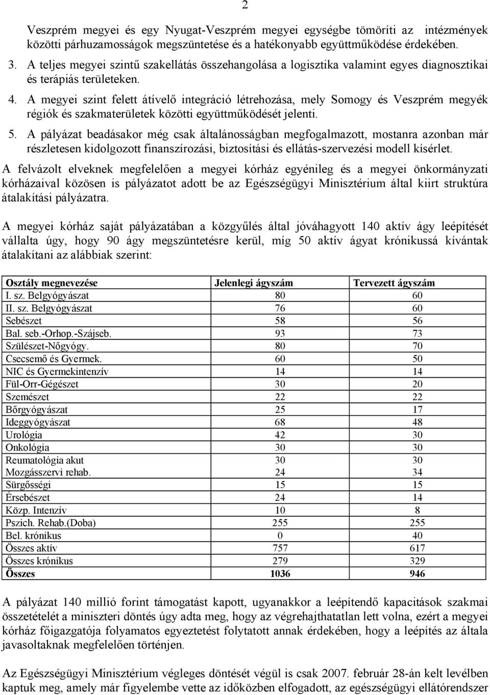 A megyei szint felett átívelő integráció létrehozása, mely Somogy és Veszprém megyék régiók és szakmaterületek közötti együttműködését jelenti. 5.