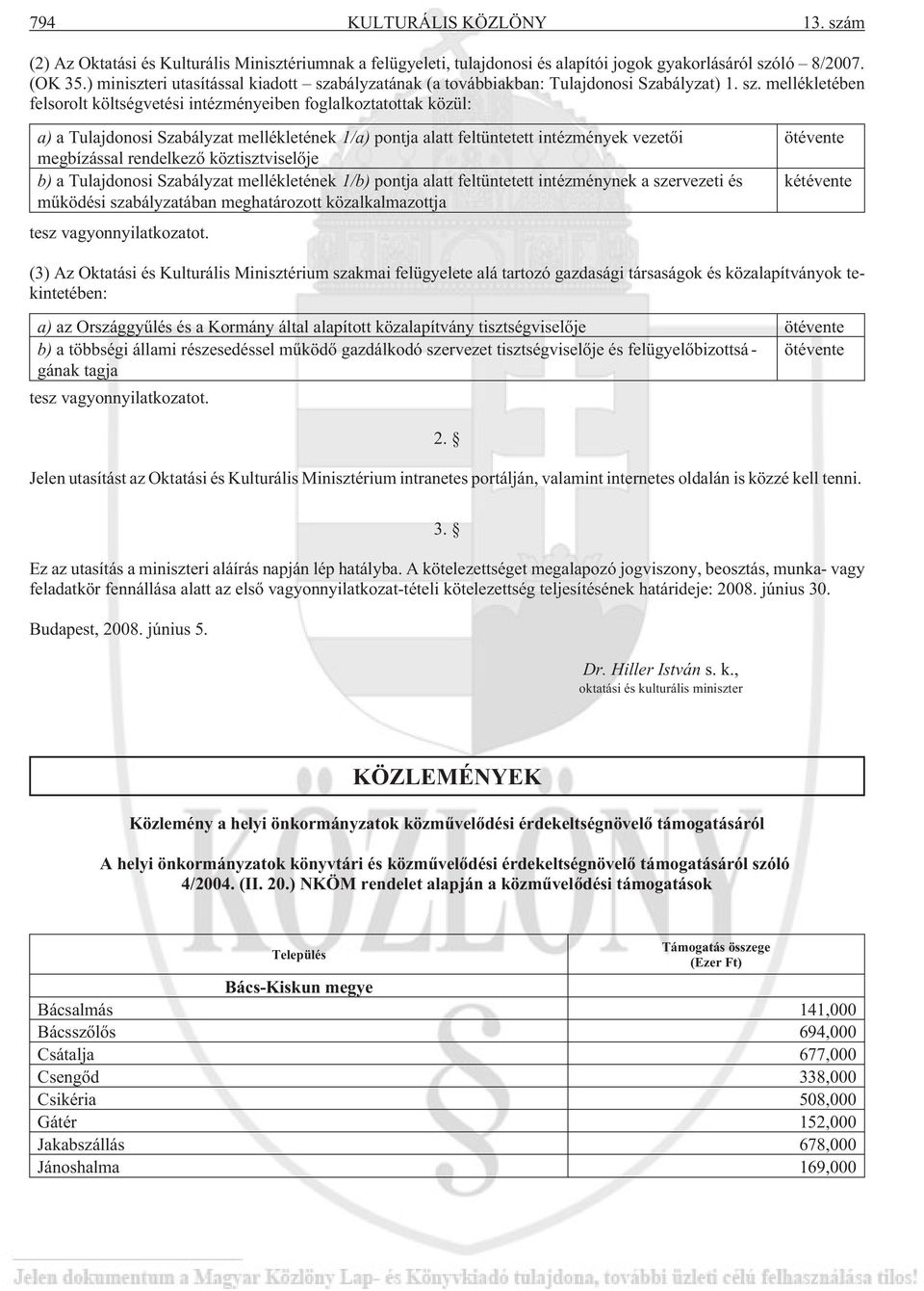 bályzatának (a továbbiakban: Tulajdonosi Szabályzat) 1. sz.